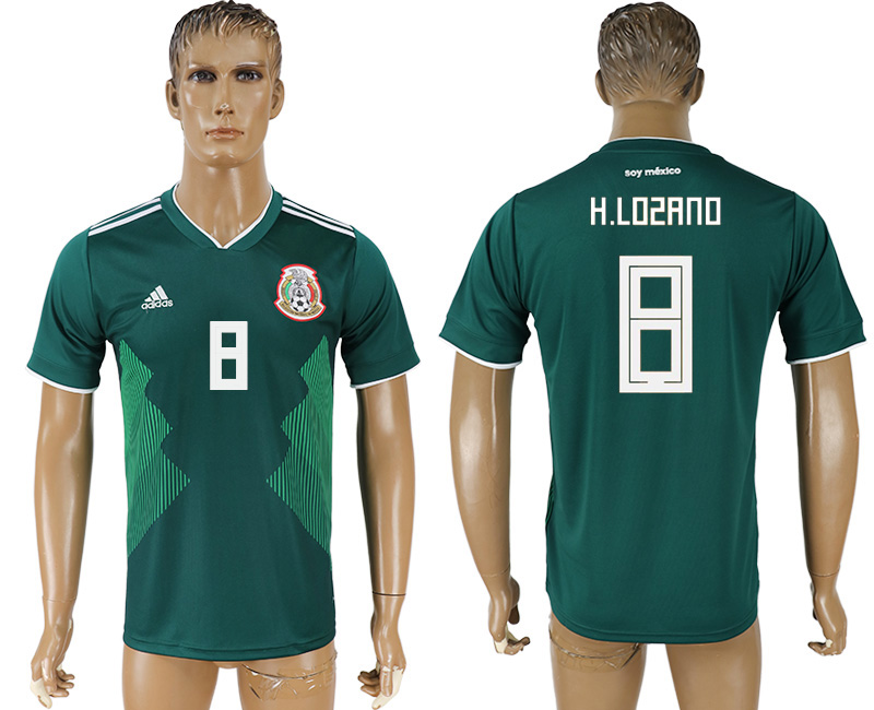 2018 world cup Maillot de foot Mexico #8 H.LOZANO